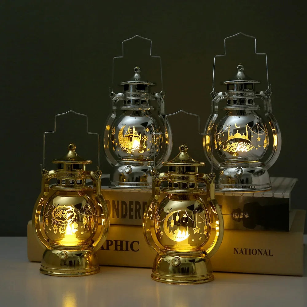Eid Mubarak LED Lantern Light Ramadan kareem Decorations for home 2026 Islamic Muslim Party Decor Ramadan Mubarak EID Al Adha