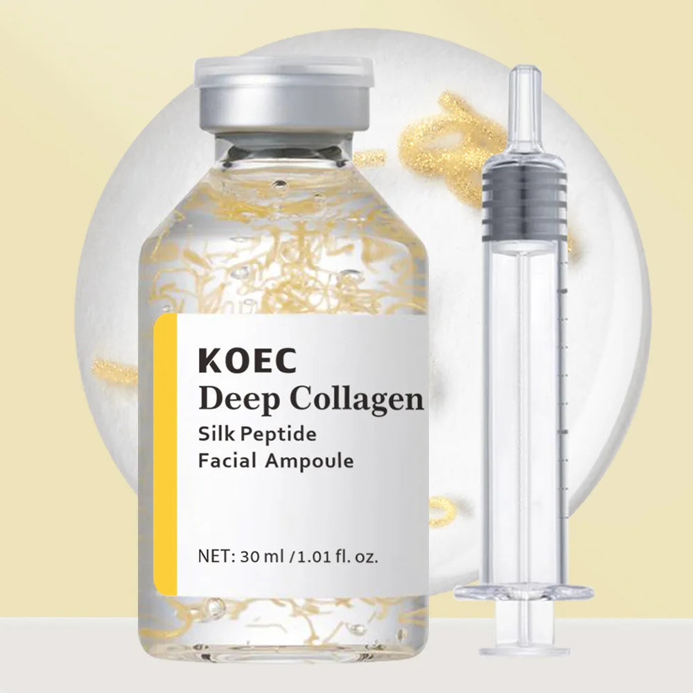 Collagen Peptide Anti-Aging Ampoule | Silk Protein Serum For Skin Tightening & Elasticity Boost