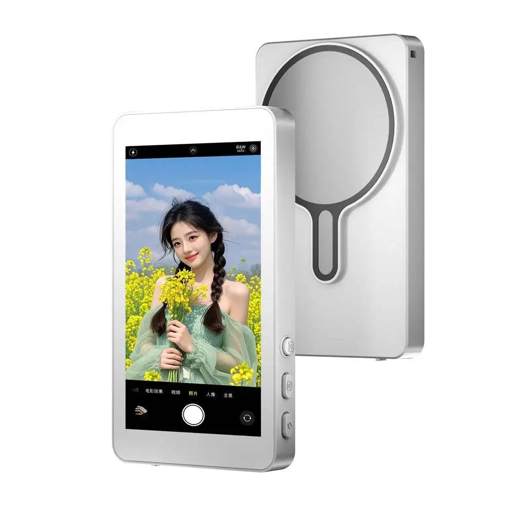 Magnetic Cell Phone Vlog Self Timer Monitor Screen Using Rear Camera Monitor For Live Streaming Creating Content Self-Timer
