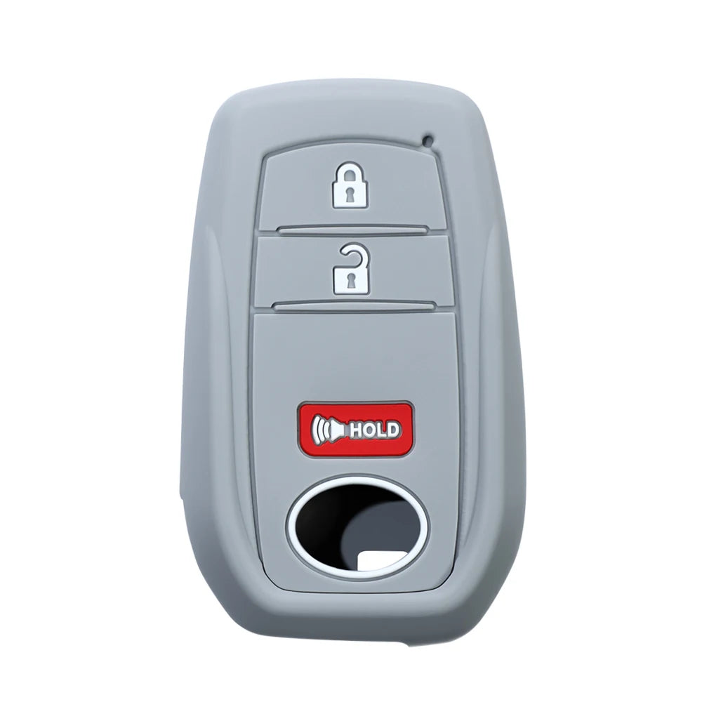 Lcyam Key Fob Cover Case Remote Protector Smooth Silicone Fits for Toyota Rav4 Corolla Camry Hilux Car Accessories Key Cover