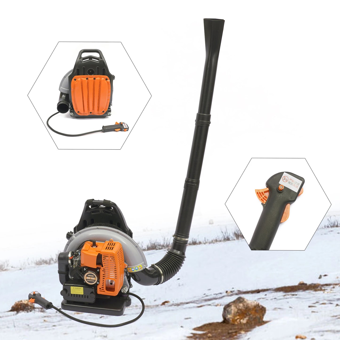 Gasoline Backpack Leaf Blower — Air-Cooled Blower for Leaf & Snow Removal
