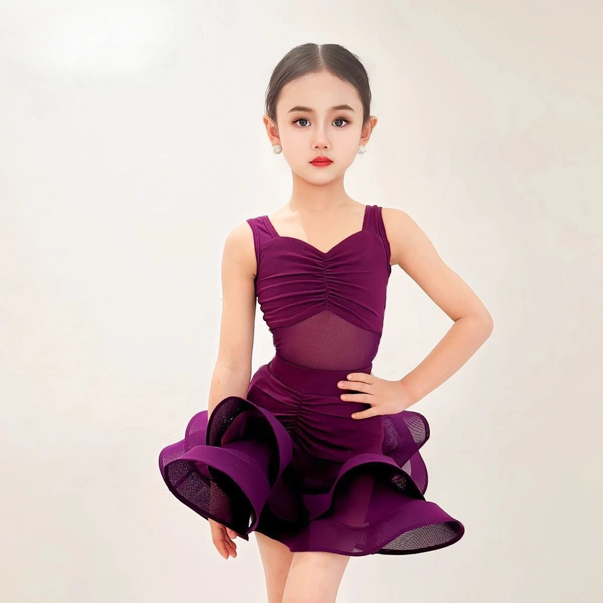 Girls professional Latin dance dress