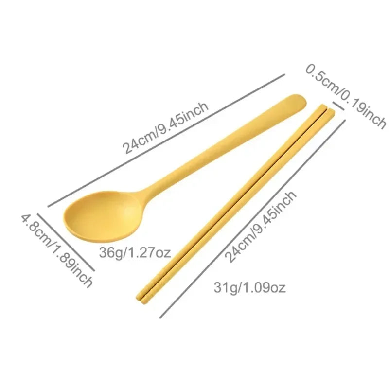 Silicone Chopsticks and Spoon Set - Dessert, Coffee and Sushi Utensils - photo 3