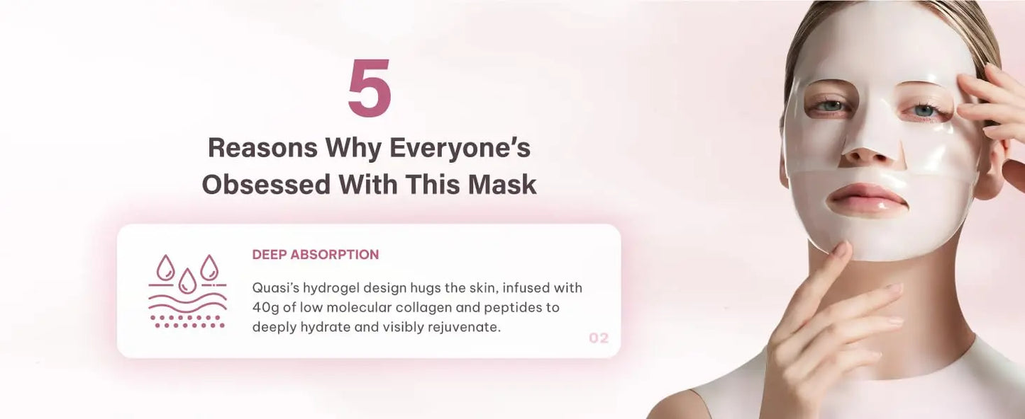 Collagen Face Mask Overnight – Hydrating Korean Sheet Mask – Niacinamide & Low Molecular Collagen – Firming & Smoothing Skinc