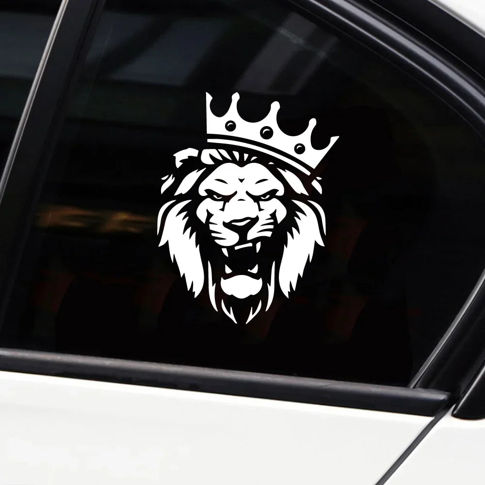 20/25/30cm Car Decals Stickers Sticker Beauty Lion Custom Goods PVC Motorcycle Auto Decoration Car accessories Vinyl Products