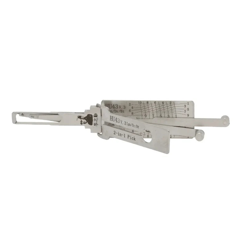 Original Lishi 2-in-1 HU66 HU100 HON66 HU100R HU92 HY22 TOY2 TOY48 HU101 HU162T-8 lishi Pick Tool  Door opening tool Stainless s