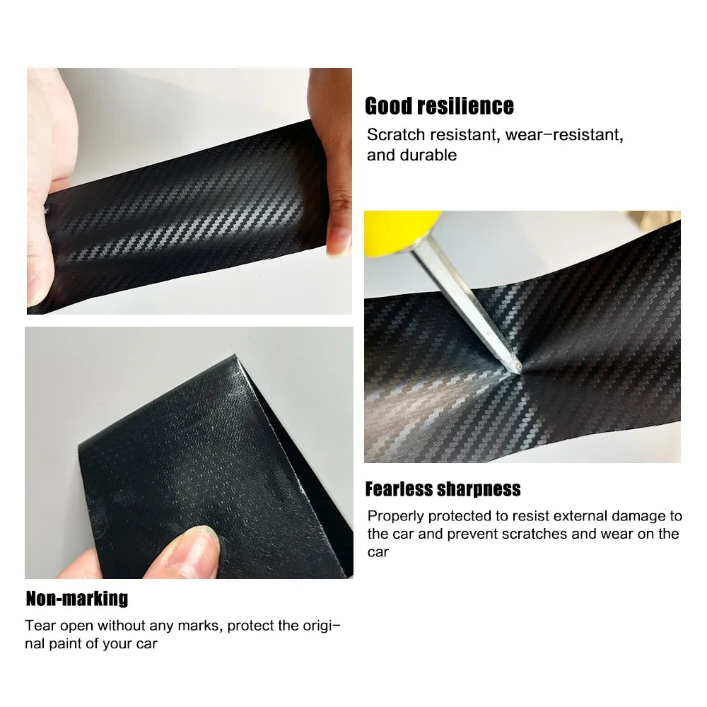 Car 3D Carbon Fiber Film Car Self-Adhesive Waterproof Protection Sticker for Auto Motorcycle Decoration Films Accessories