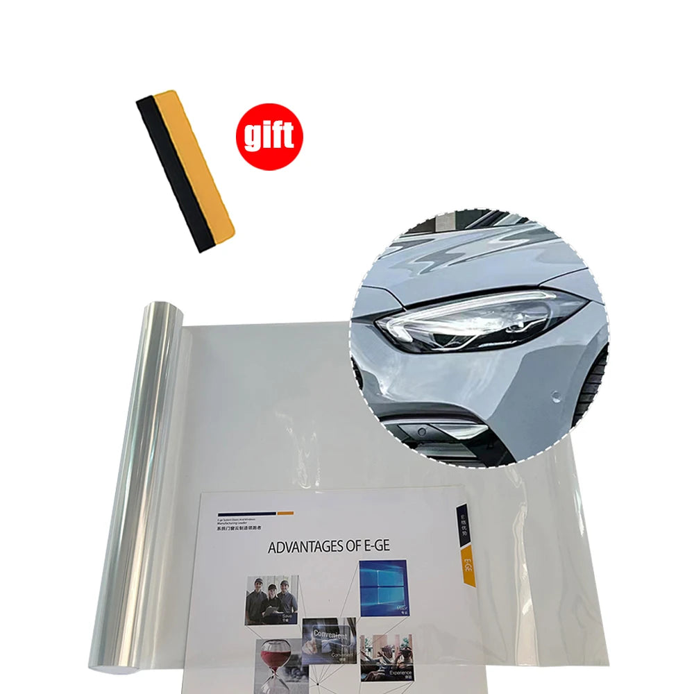 30cm Car Headlight Taillight Smoke Black PVC Films Car Vinyl film Tint Headlight Taillight Wrap Cover Sticker for Car Accessorie