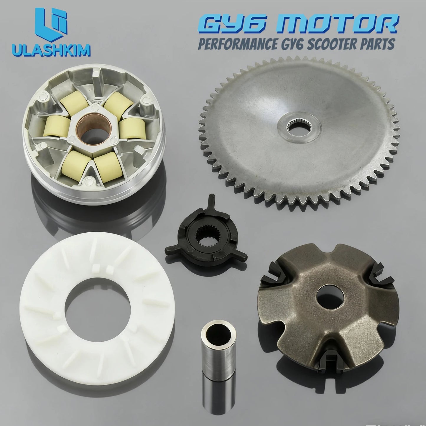 Scooter Motorcycle GY6 50 Active Wheel Kit Clutch 48cc Drive Plate Front Clutch 80cc Pulley Plate Kit