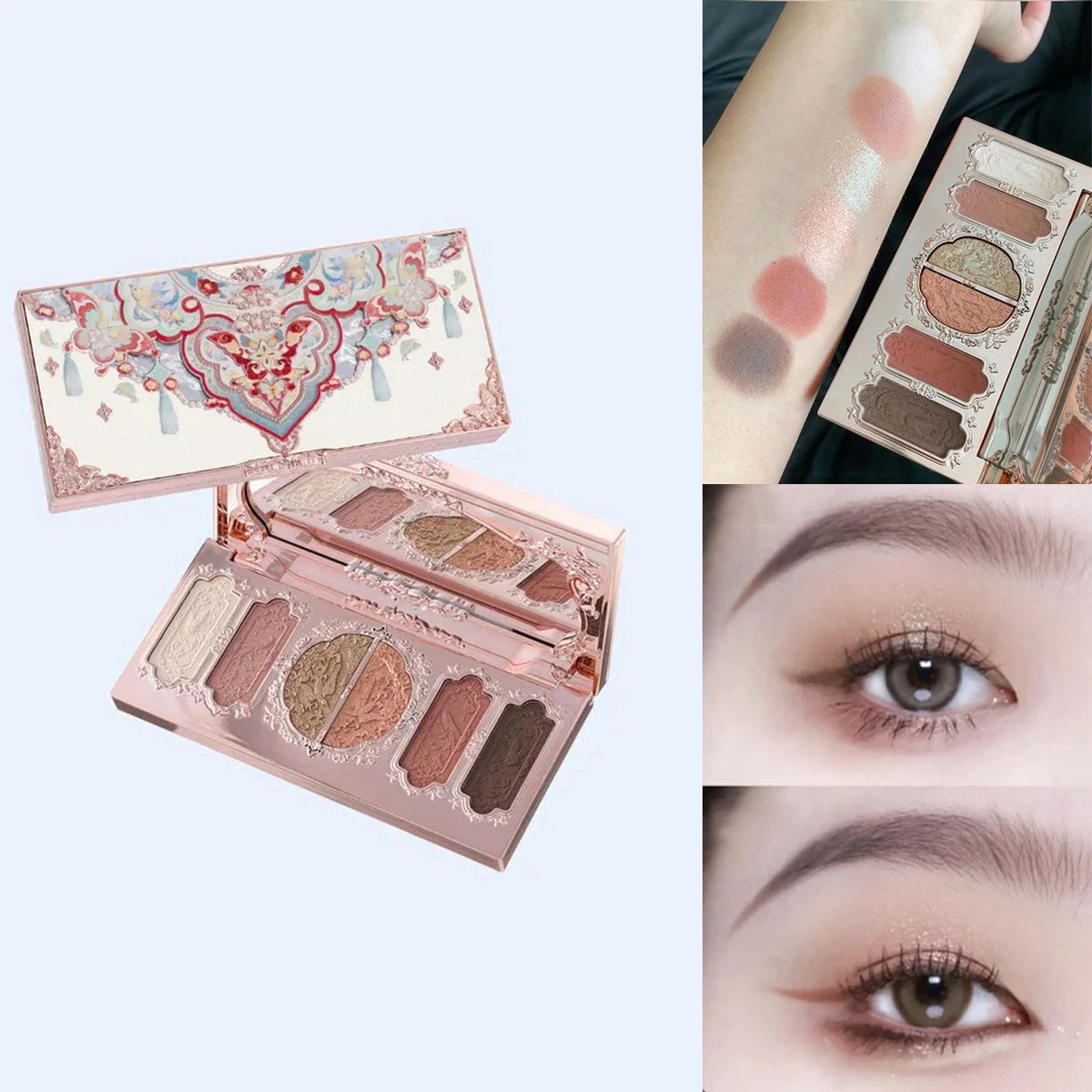Flower Knows 2026 Bunny Garden Makeup Palette – Cute Rabbit Eyeshadow, Blush & Highlight All-in-One