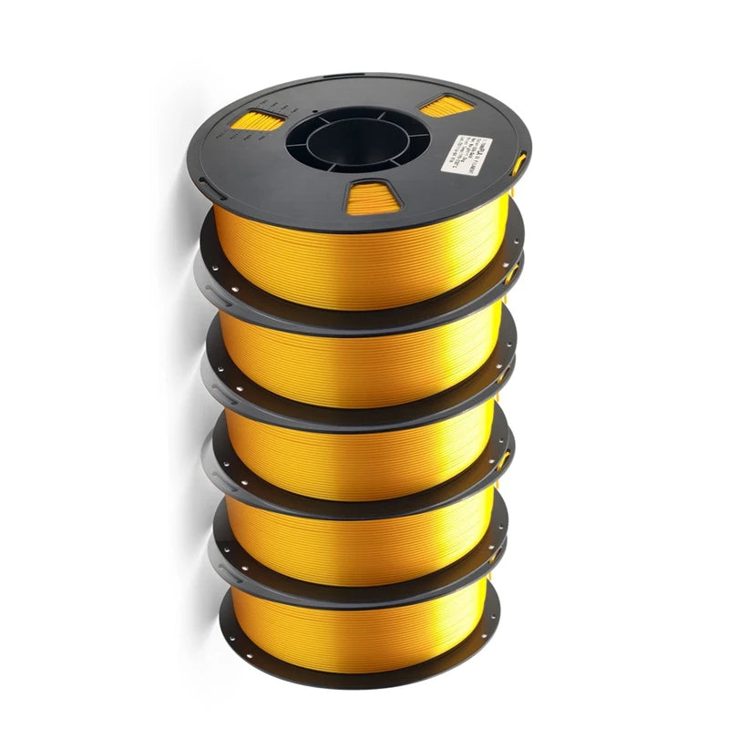 5KG Silk PLA Plastic Gold Sliver,3D Printer Filament 1.75mm 1KG/Spool Smooth Silky Consumable Fits for Most FDM 3D Printers