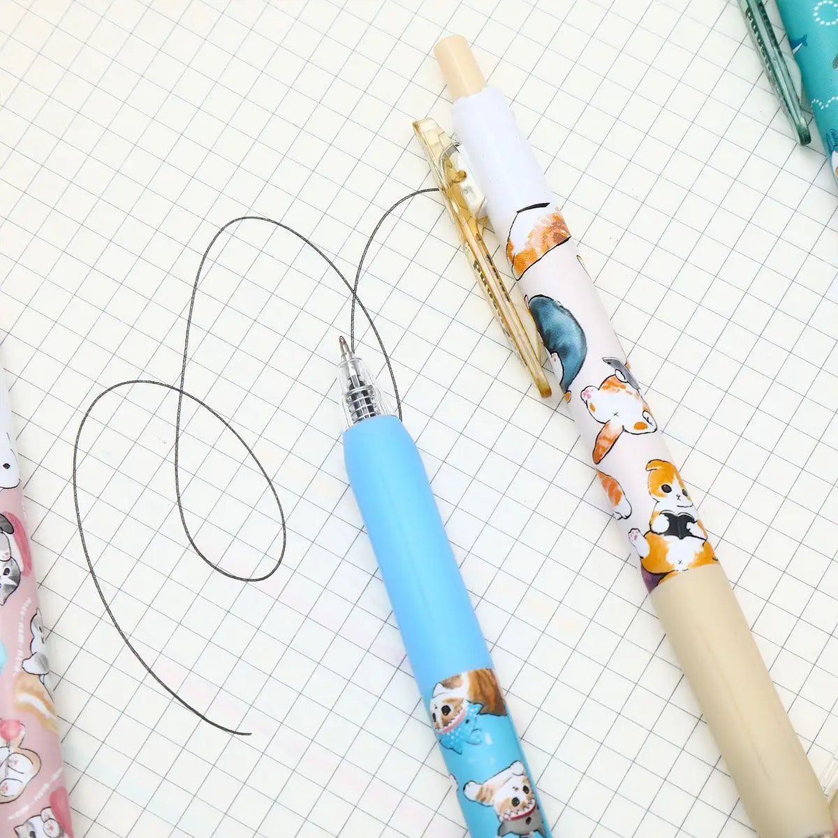 4Pcs Shark Gel Pen 0.5mm Smooth Writing Cute Cartoon Retractable Gel Pens Kawaii Stationery School Office Supplies