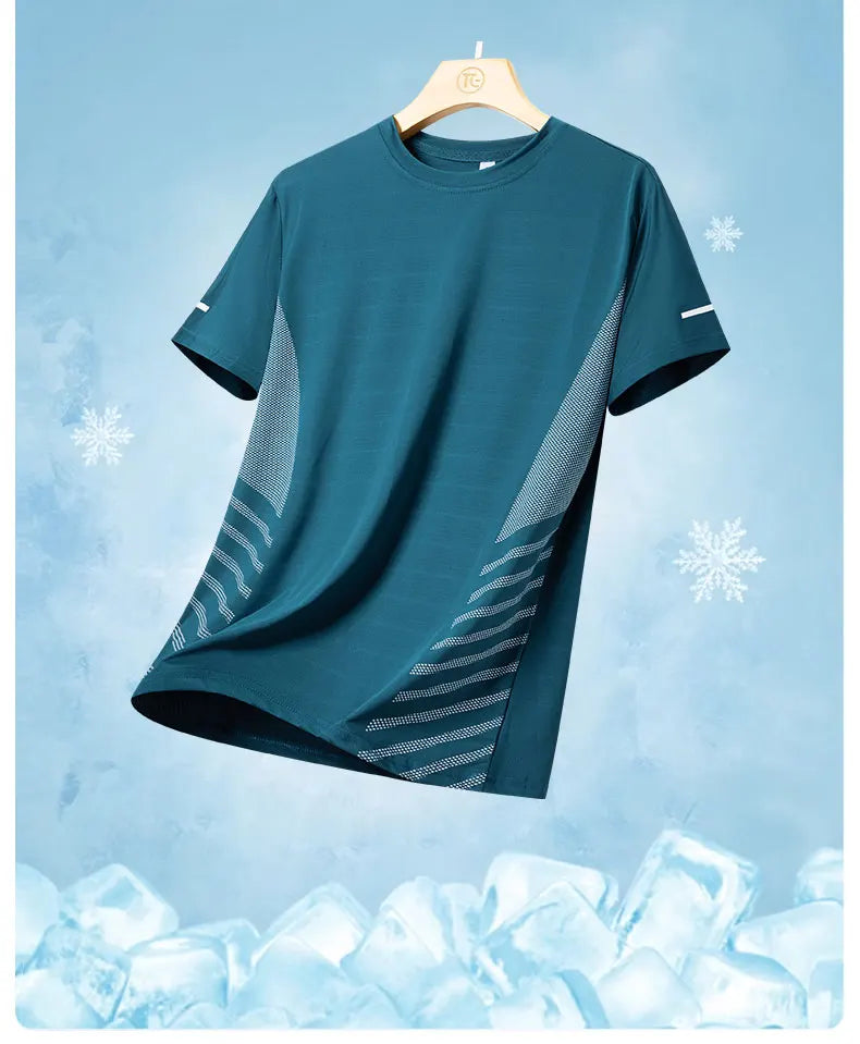Men's quick-dry reflective running t-shirt — view 9 of 20