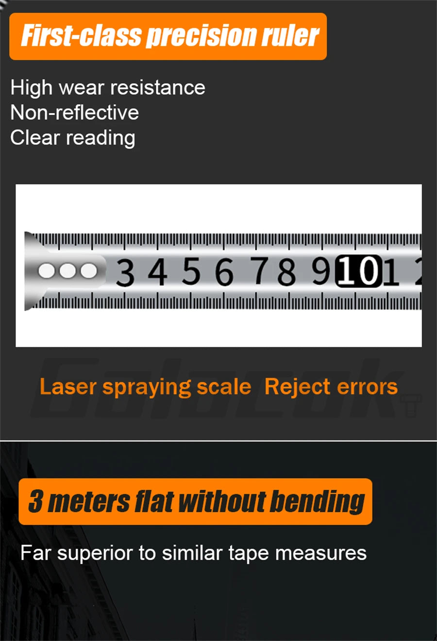 3/5/7.5/10 meter tape measure Anti-drop stainless steel tape measure site construction meter measure puller rule Measuring Tools