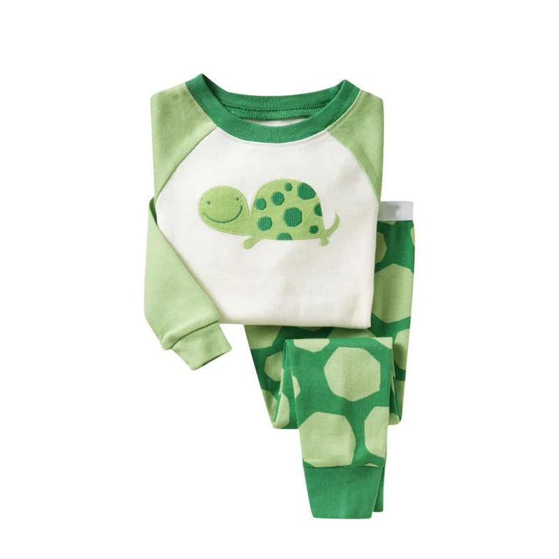 Kids Animal Embroidered Pajama Set - Soft Two-Piece Sleepwear - photo 28