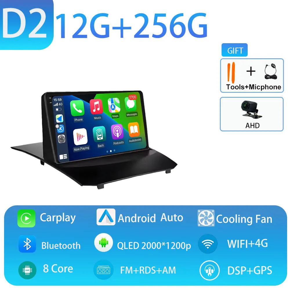 Car Stereo with Apple CarPlay & Android Auto, Compatible with Ford Fiesta Mk6