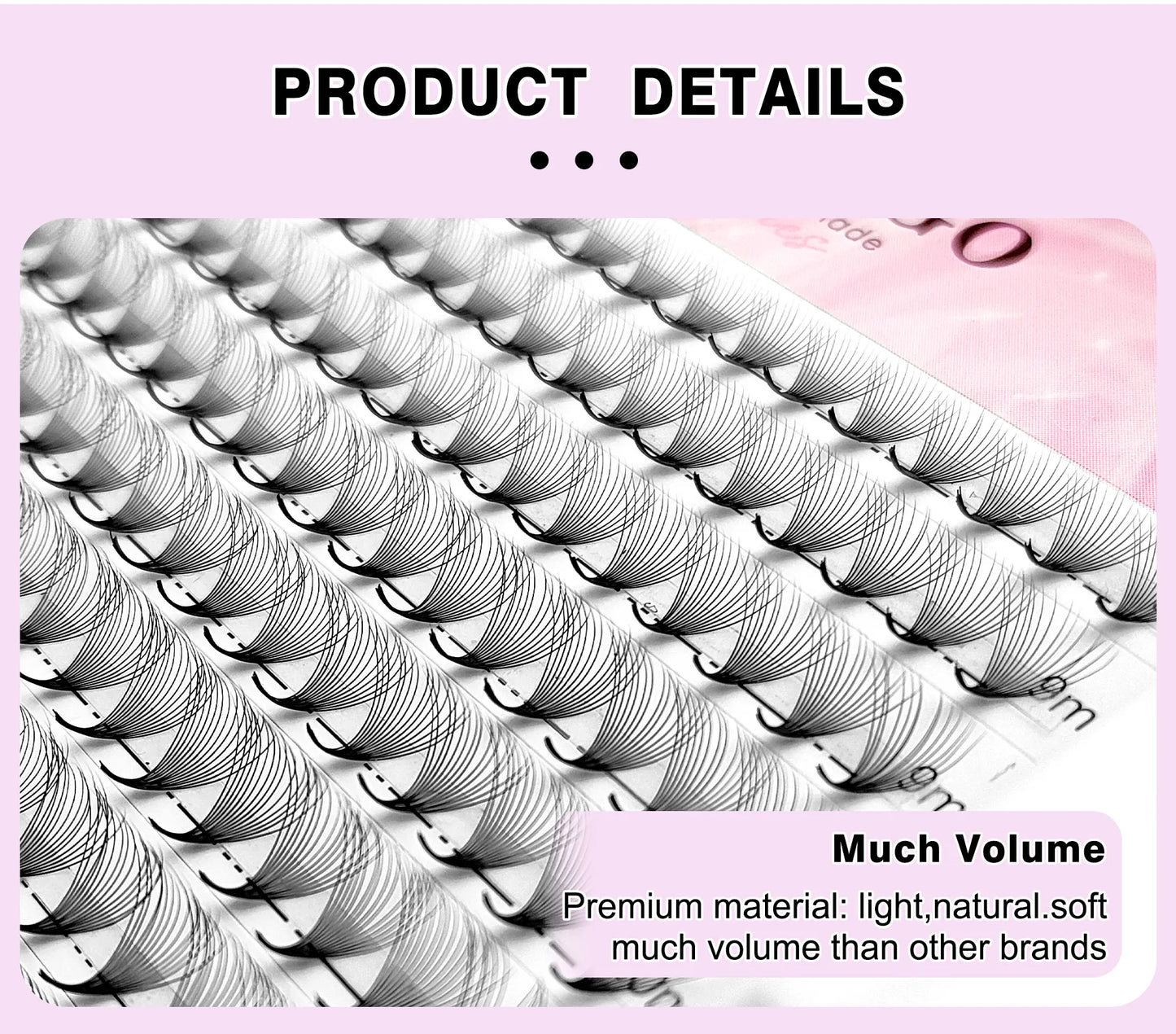 CoMango Wispy Pointy Base Premade Russian Volume Fans 3D 6D 10D 12D 14D 16D Lashes Extension 300 Fans False Mink Eyelashes