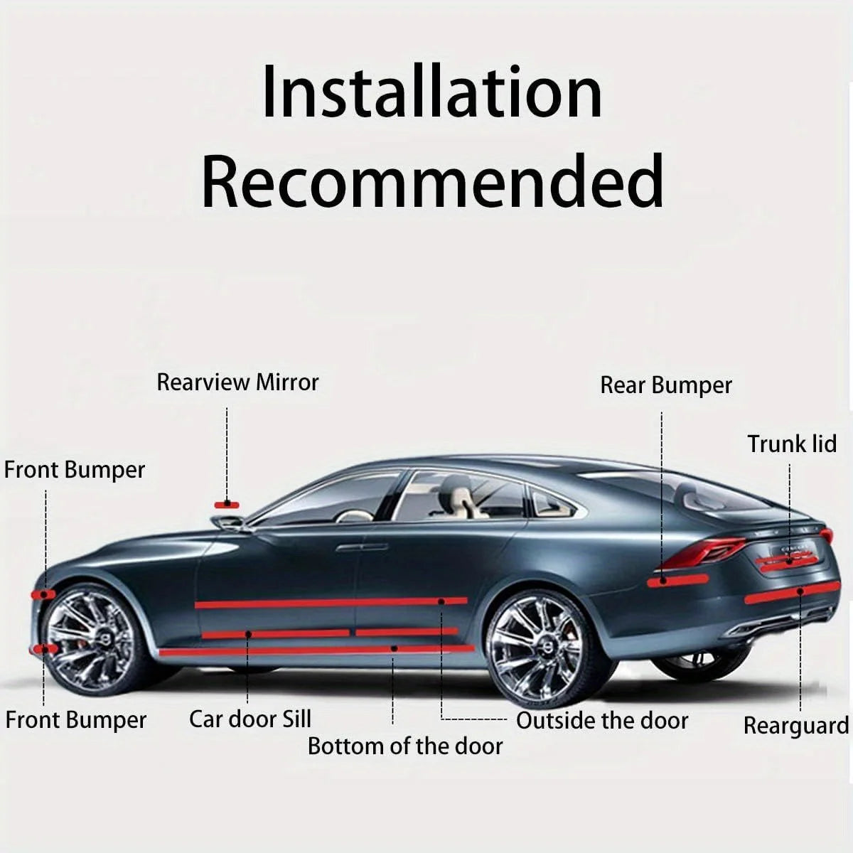 Transparent Car Door PPF Protector Film Wrap Vinyl Stickers Anti Scratch Tape Protection Covering Sticker Protective Auto Body