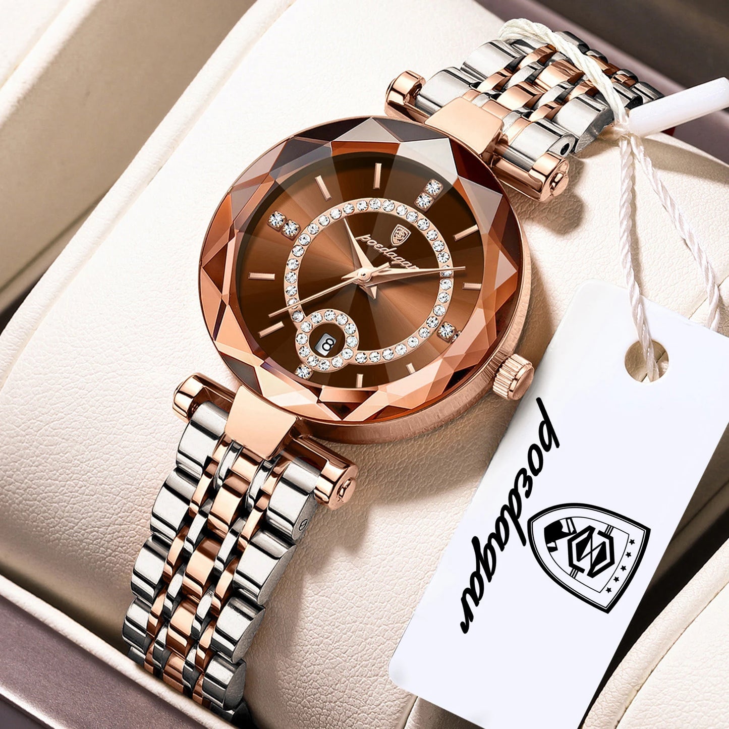 POEDAGAR High Quality Exquisite Wristwatch For Woman Waterproof Stainless Steel Date Quartz Ladies Watch Elegant Women's Watches