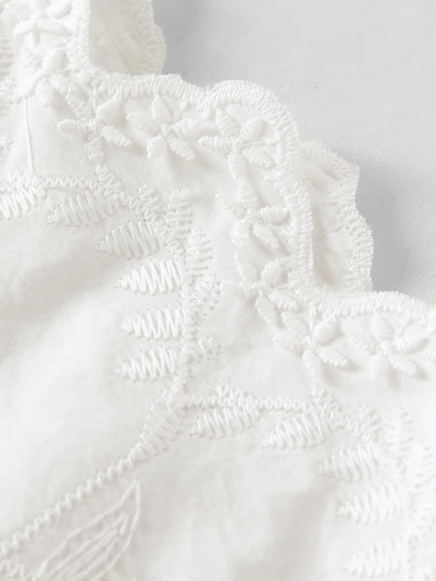 FSLE【L'amour Series】Women's Summer Cotton Embroidered Camisole Tank Chic Inner Layer Lightweight Breathable Casual Elegant Top
