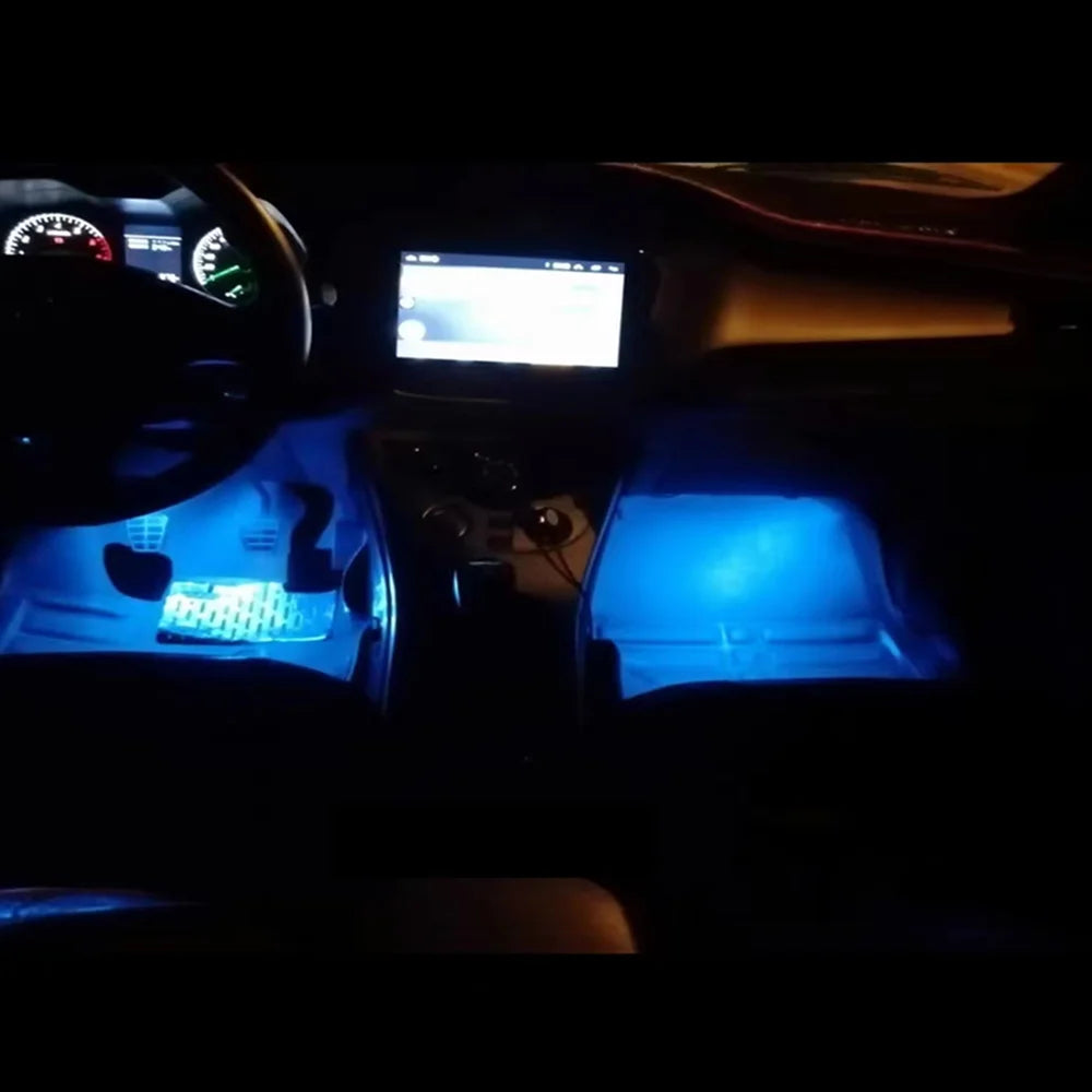 New 2/4 Pcs 12V LED Inner Ambient light For Toyota/Lexus/Honda/Mazda/Subaru Compatible Illumination Foot Lamp Glove Box Lamp