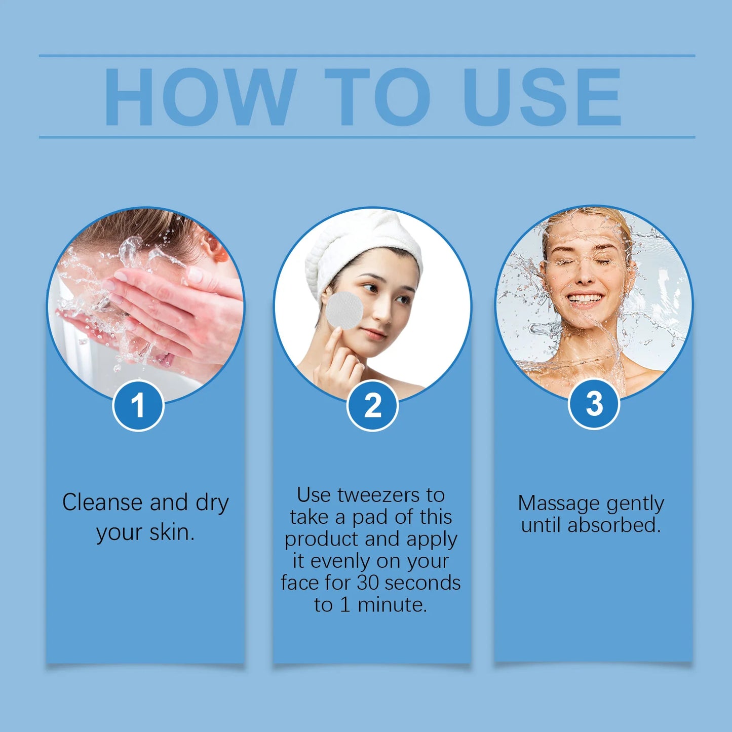 2-in-1 The Pore Eraser" Salicylic Exfoliating Pads-Double Acid Action:AHA+BHA,Clear Pores&Acne&Blackhead Terminato,Full-Body Use