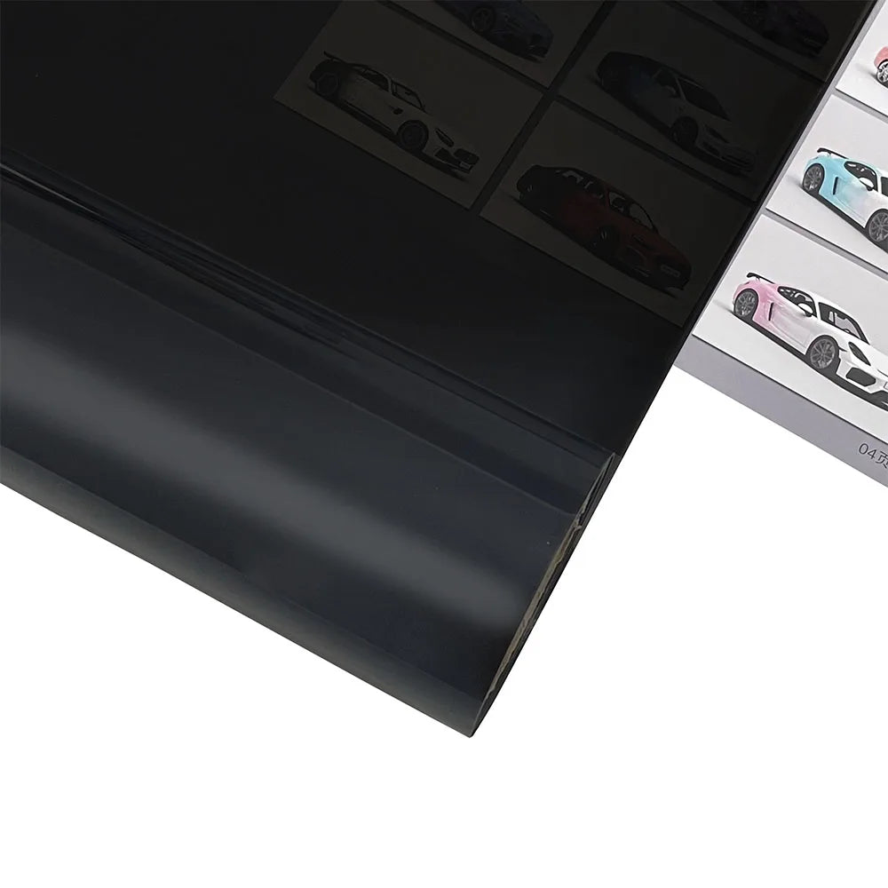 Gloss Transparent Light Black Smoke PVC Film Tint Headlight Taillight Wrap Cover Film Foil Sticker Cover Armored Film for Cars