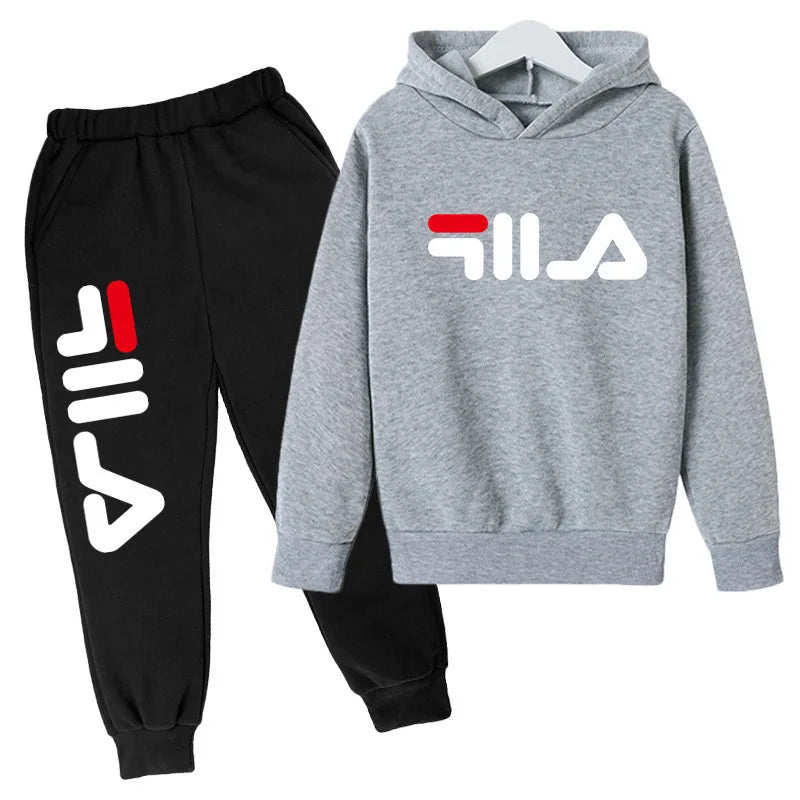 2025 Spring and Autumn Children's Boys and Girls Casual Sports Top + Pants 2-piece Girl Suit 3-14 Years Old Outdoor Jogging Suit