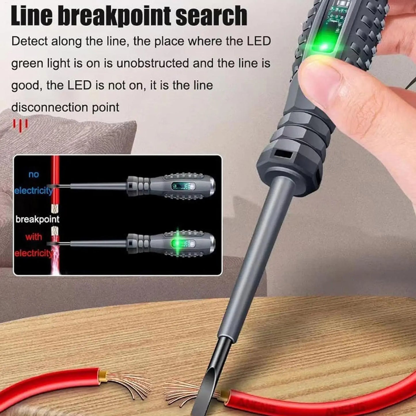 Voltage Tester Screwdriver Voltage Tester Screwdriver Pen Magnetic Homeowners Electrical Current Test Detector Screwdriver