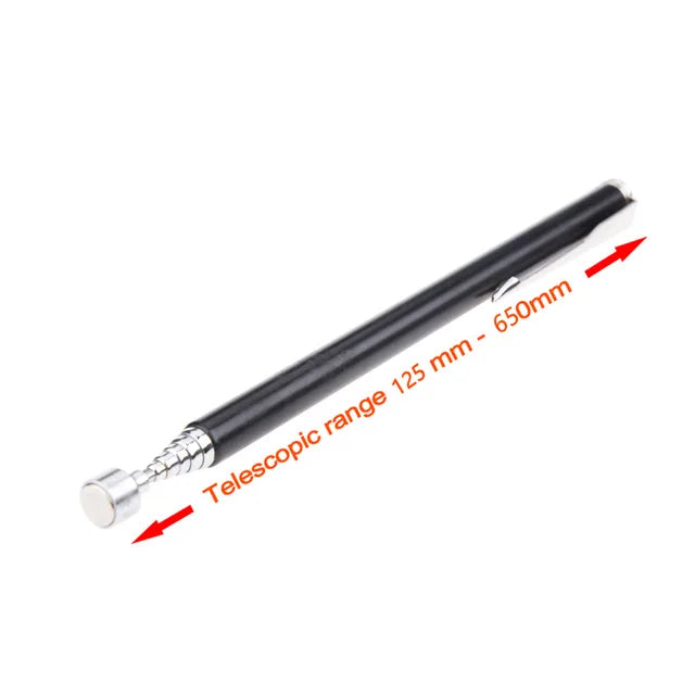 Telescopic Adjustable Magnetic Pick-Up Tools Magnetic Telescopic Magnet Grip Long Pen Telescopic Magnet Stick with LED Light