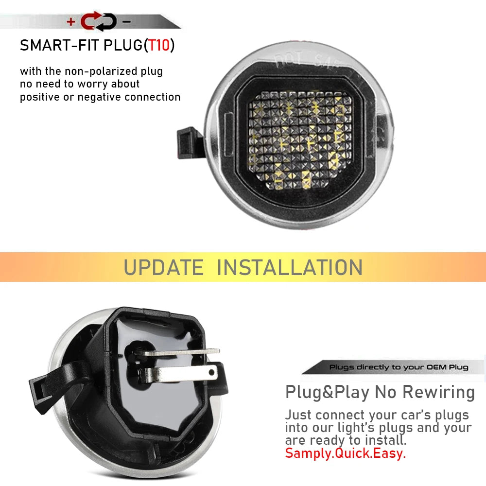 LED Puddle Side Mirror Lights — Chevrolet Silverado 2500HD/3500HD & GMC Sierra / Yukon / Suburban / Tahoe (2015–2021)