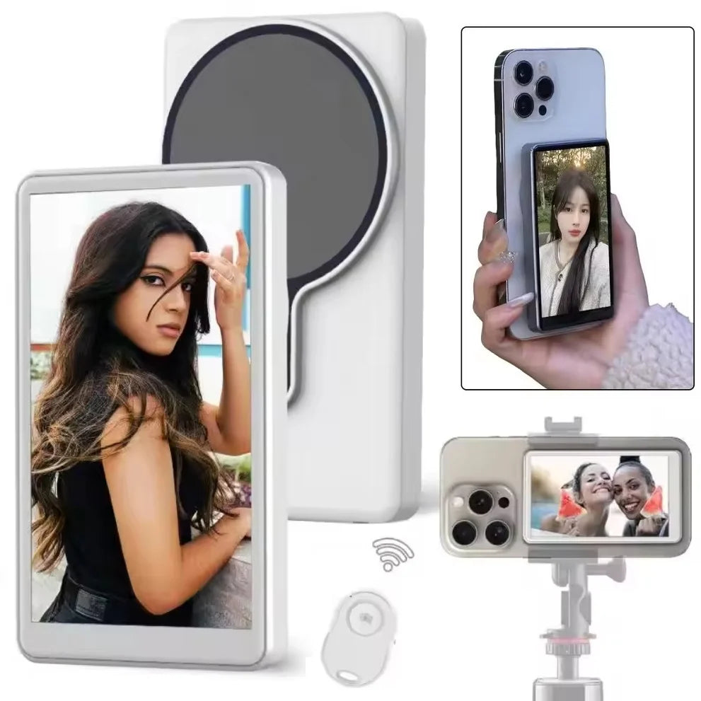 Magnetic Wireless Selfie Monitor Screen for iPhone & Android