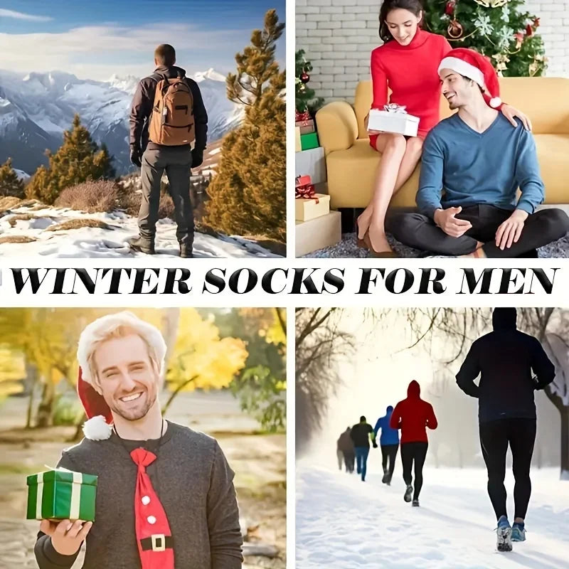 Men's Thick Terry Crew Socks, 3 or 5 Pairs