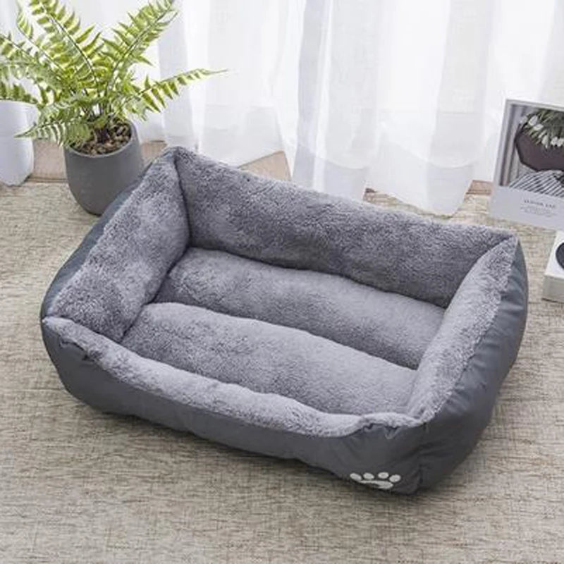 Plush Pet Sleeping Mat - Non-Slip Dog & Cat Bed, Black or Blue - photo 7
