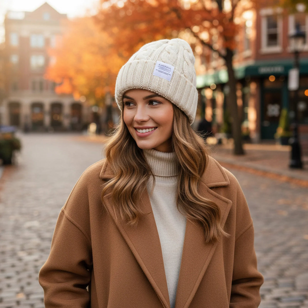Women's Chunky Knit Beanie with Ear Coverage - Thick Winter Hat - photo 2