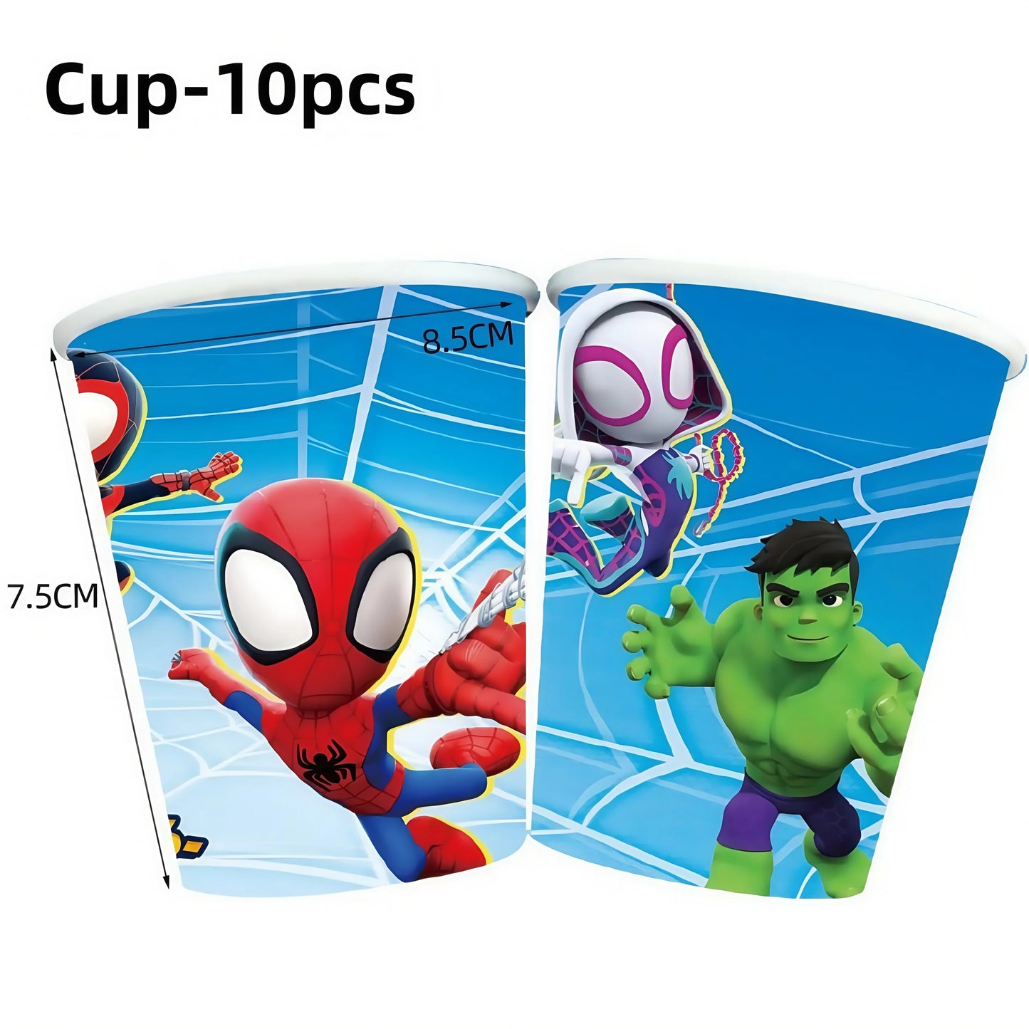 Spidey Birthday Party Tableware Paper Plate Decorations Spiderman Disposable Tableware Spidey and His Best Friend Party Supplies