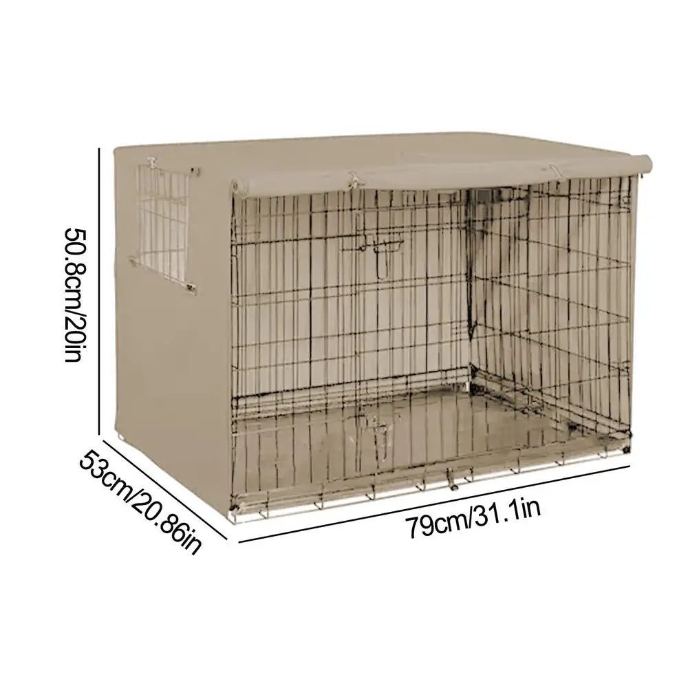 Windproof Oxford Crate Cover - Dog & Cat Cage Cover