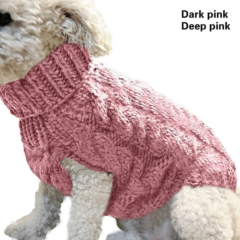 Knitted Dog Sweater Vest - Warm Winter Pullover for Small Dogs - photo 14