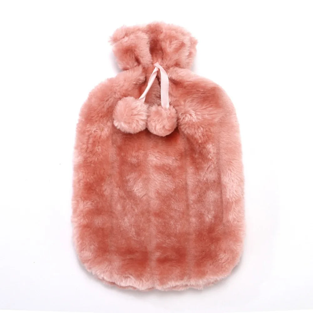 Plush Hot Water Bottle with Removable Cover - Washable Hand and Feet Warmer - photo 7