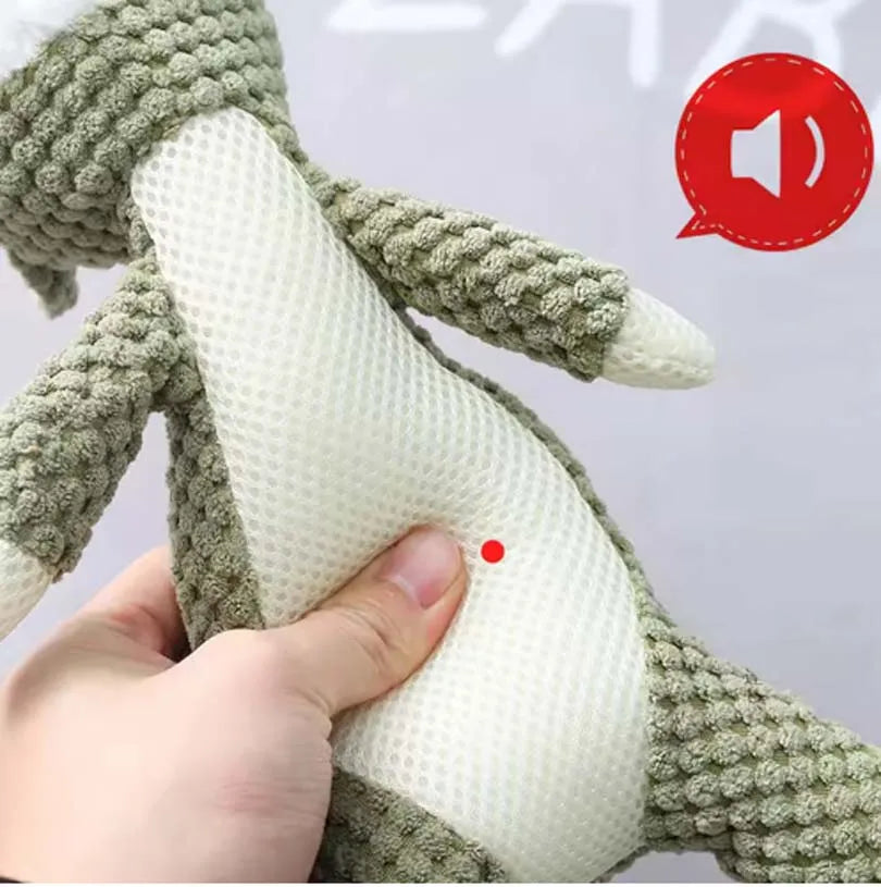 Plush Squeaky Animal Dog Toys - Wolf, Lion & Elephant - photo 2