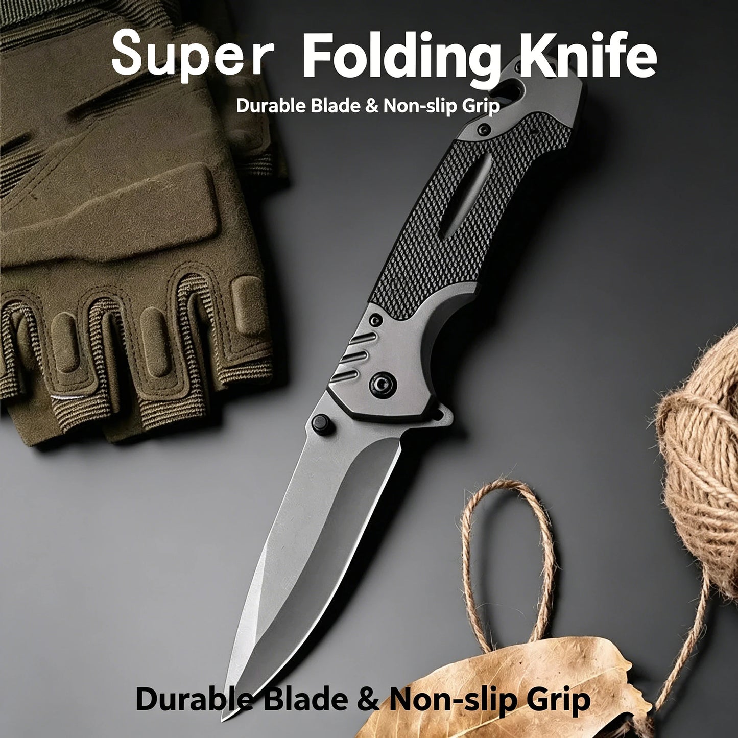 Camping Folding Knife Fruit Knife Outdoor Knife Sharp Blade Utility Knife Portable Hunting Knife Multi-function Pocket Knife