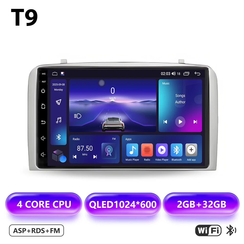 Bluetooth Android Car Stereo Screen For Alfa Romeo 147 2000 - 2010 7 Inch Car Radio Multimedia Player GPS Aotoradio Carplay Auto