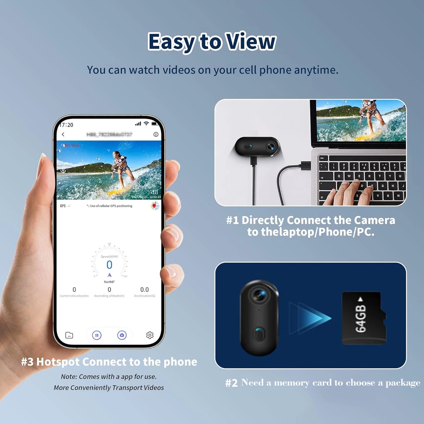 4K Waterproof Body Cam — WiFi Wearable Camera for Bike & Travel