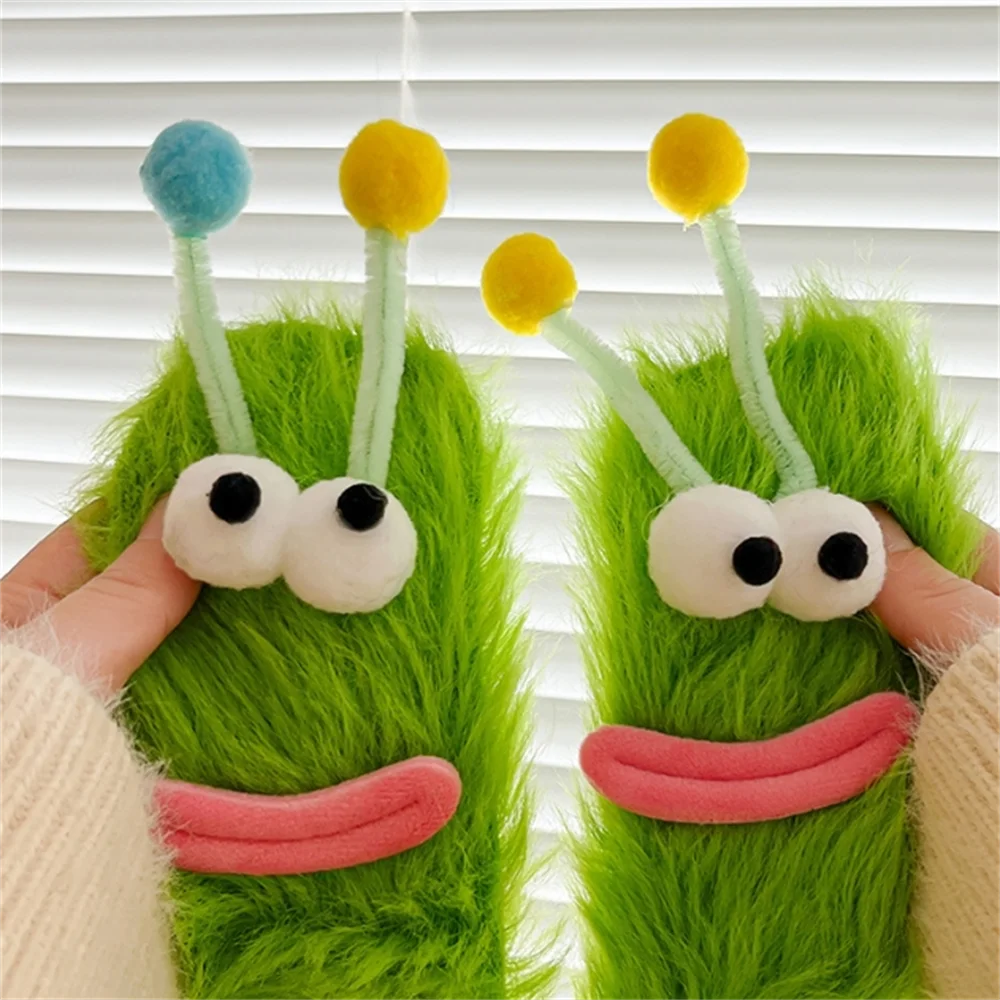 Women's Fuzzy Monster Sleep Socks, Coral Fleece