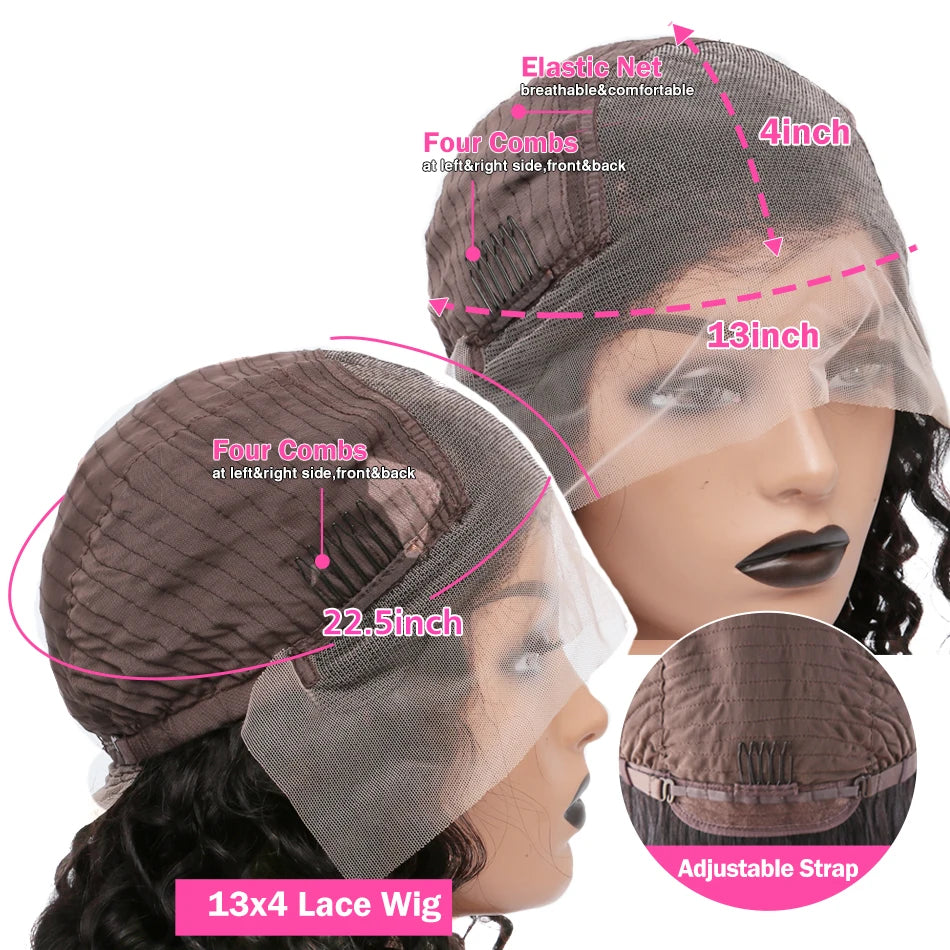 Honey Blonde Highlight HD Lace Frontal Wig - Ombre Deep Wave