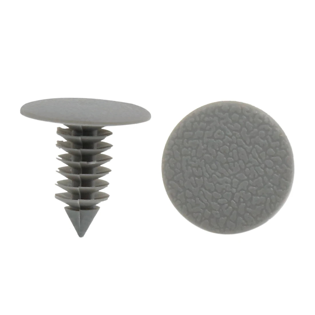 X Autohaux Vehicle Universal 10-100Pcs Gray Beige Plastic Door Bumper Push Rivets Clip 9mm Retainer Clips Fasteners For Auto Car