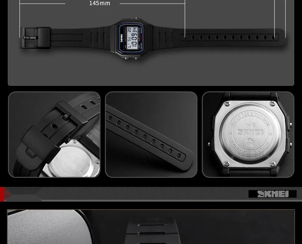 SKMEI 1412 Women's Waterproof Digital Sports Watch