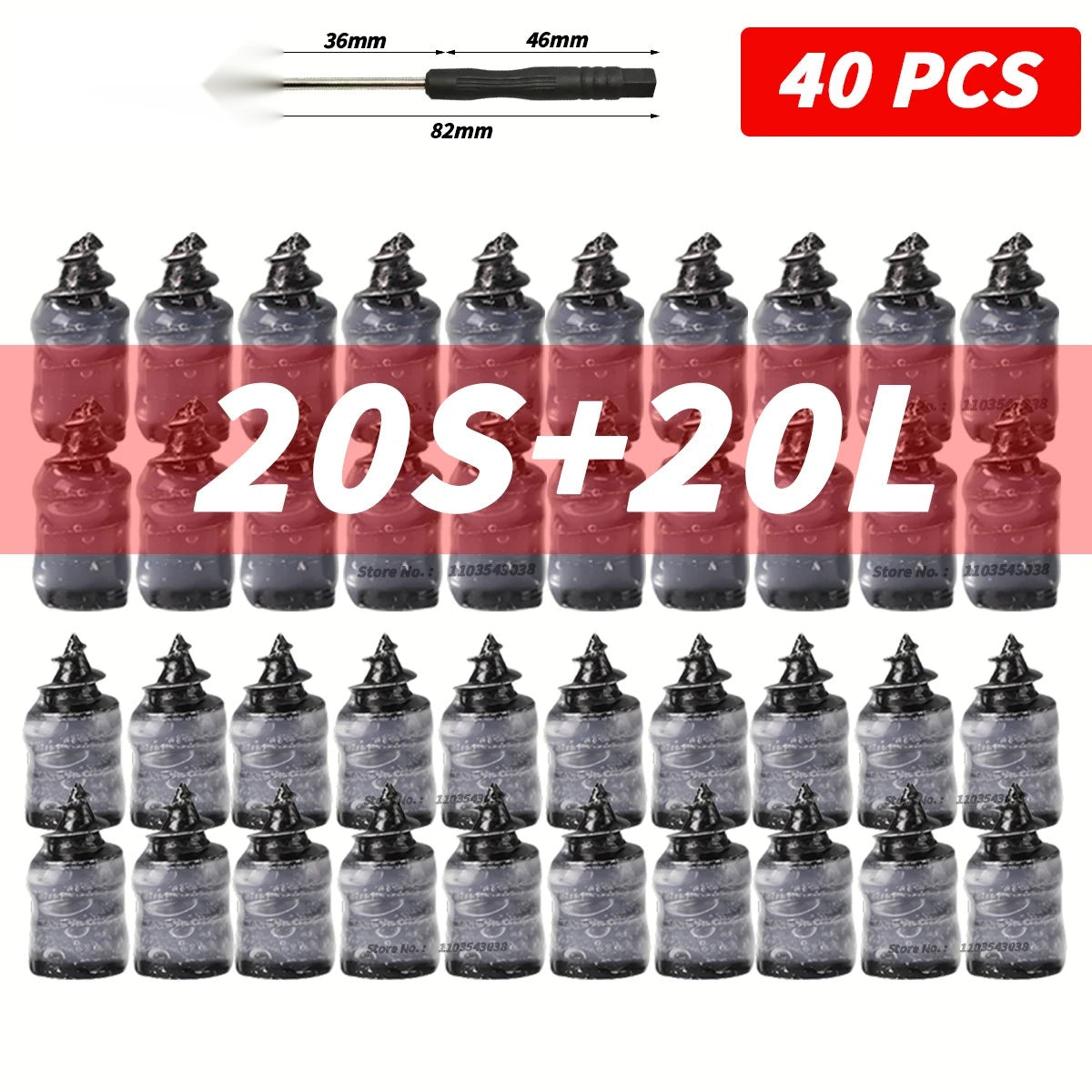 Tubeless Tire Repair Kit - Puncture Plug Set for Car & Motorcycle