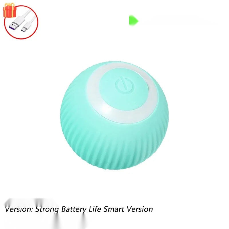 Automatic Rolling Cat Ball Toy with Tail, Rechargeable