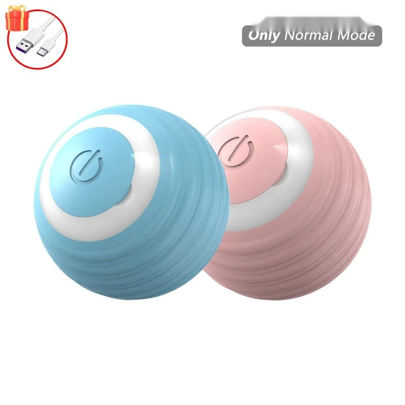 Automatic Rolling Cat Ball Toy with Tail, Rechargeable